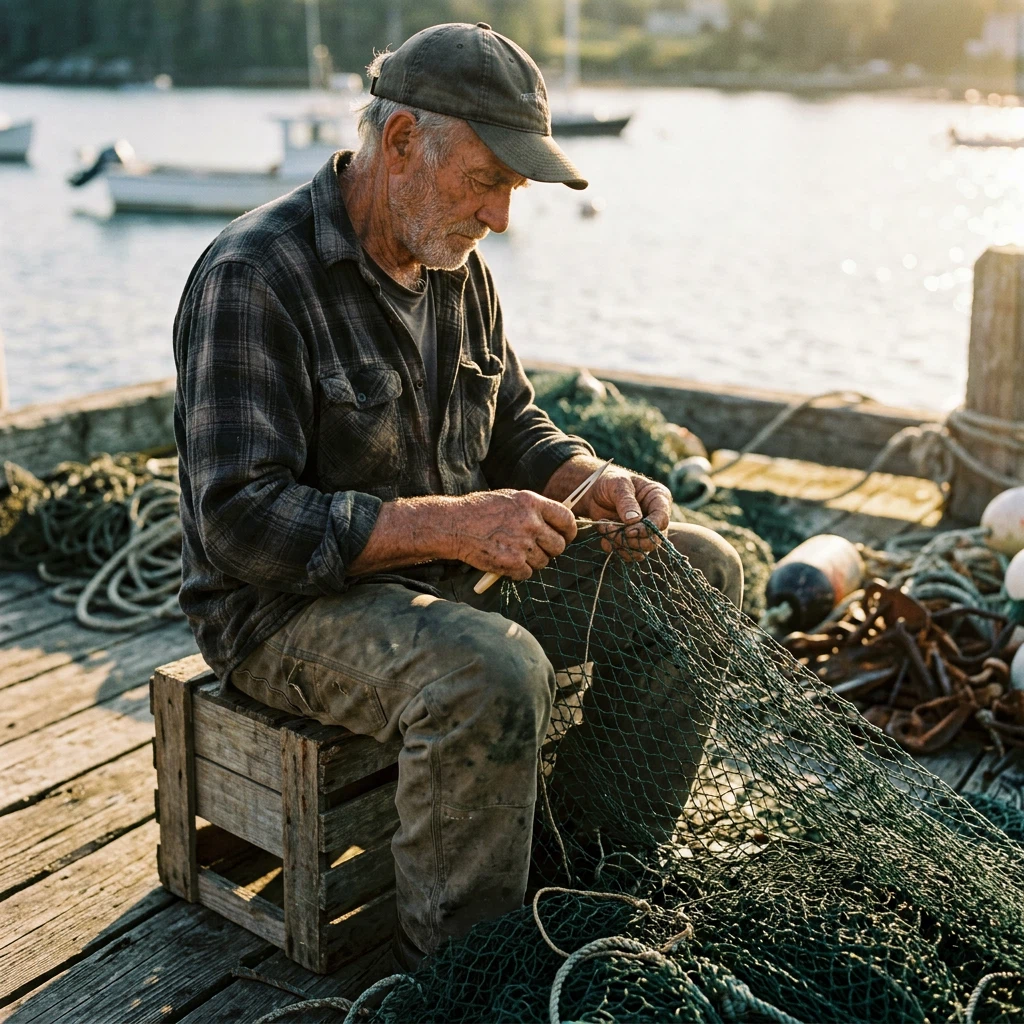 Fisherman portrait