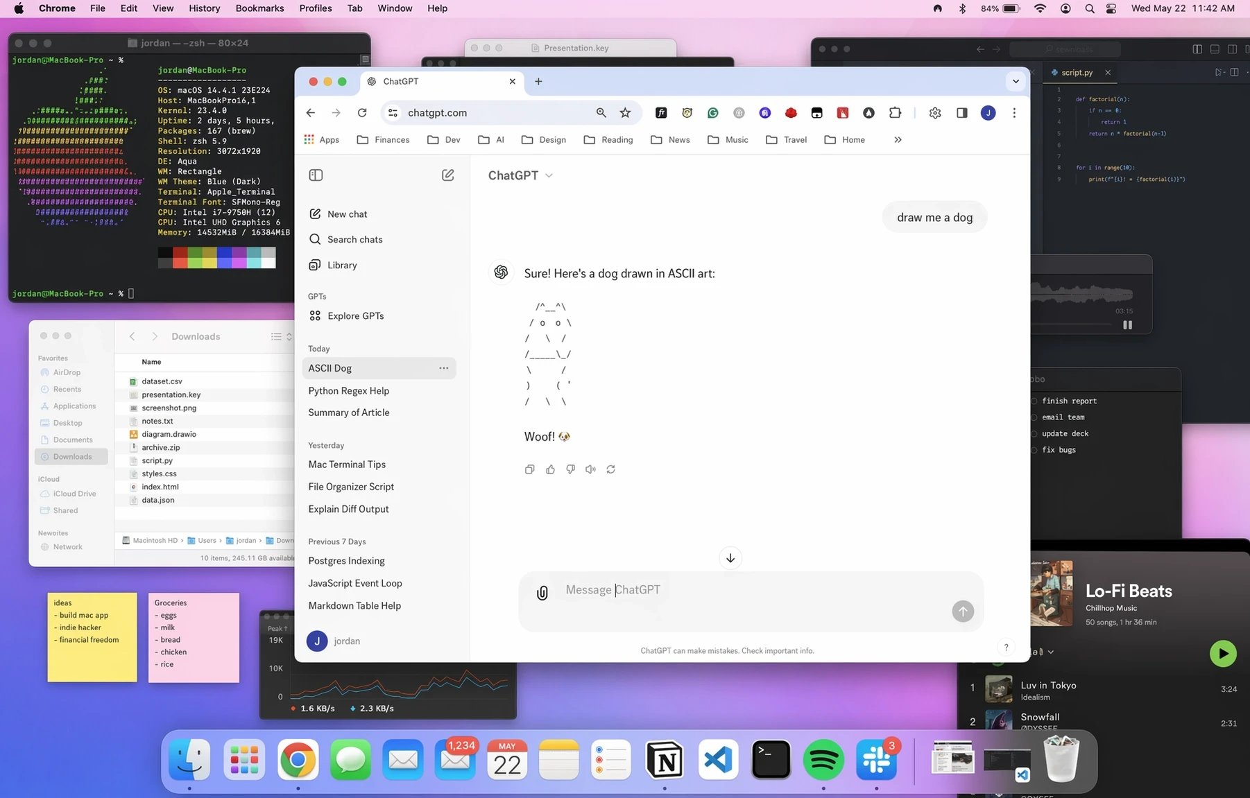macOS Workspace