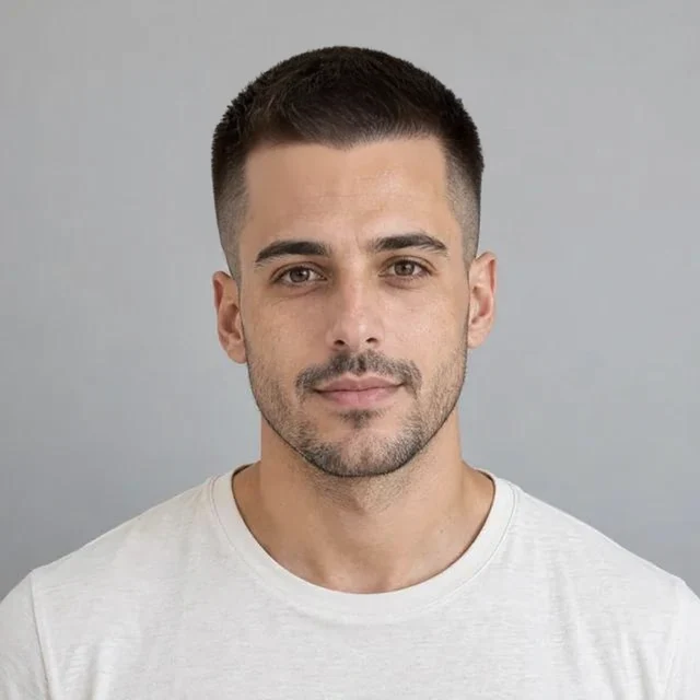 Buzz Cut: edited hairstyle