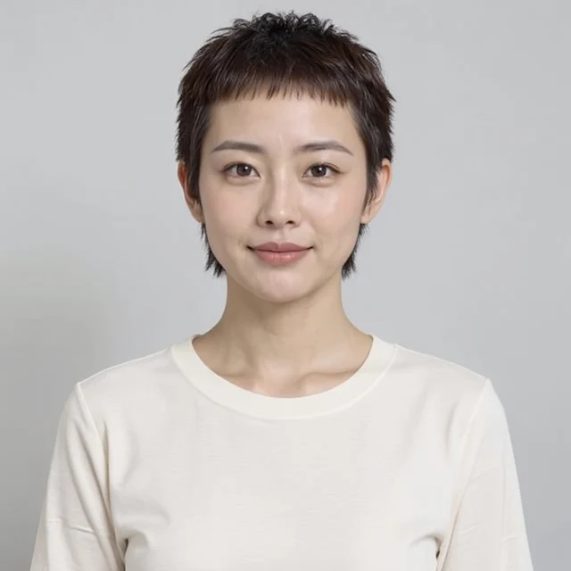 Pixie Cut: edited hairstyle