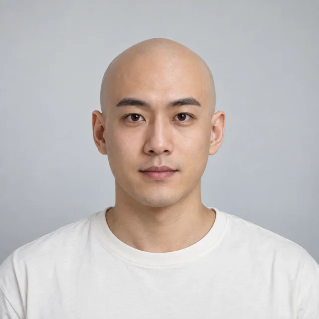 Bald hairstyle sample