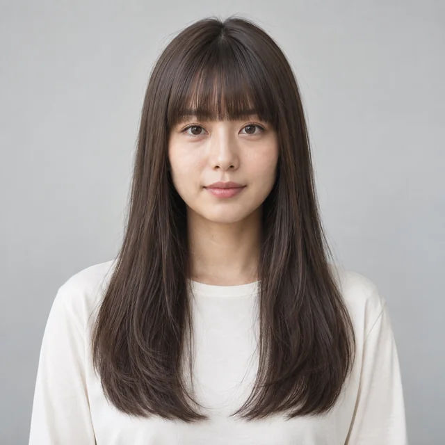 Blunt Bangs hairstyle sample