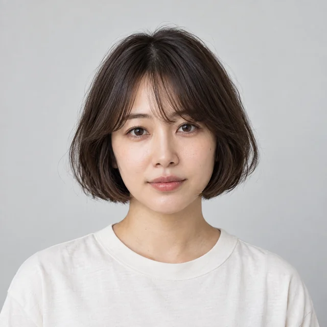 French Bob hairstyle sample