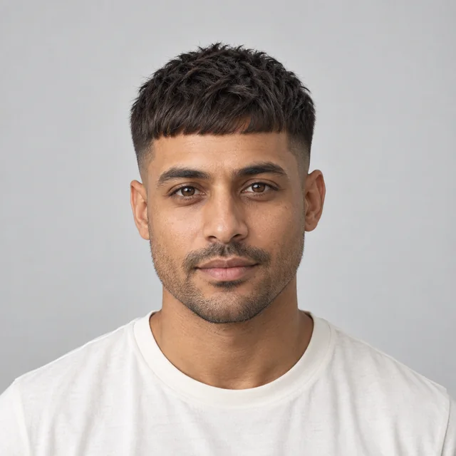 French Crop hairstyle sample