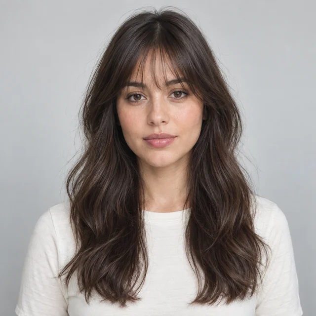 Wispy Bangs hairstyle sample
