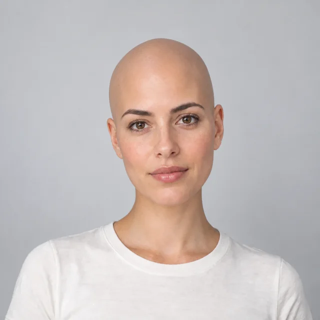 Bald hairstyle sample